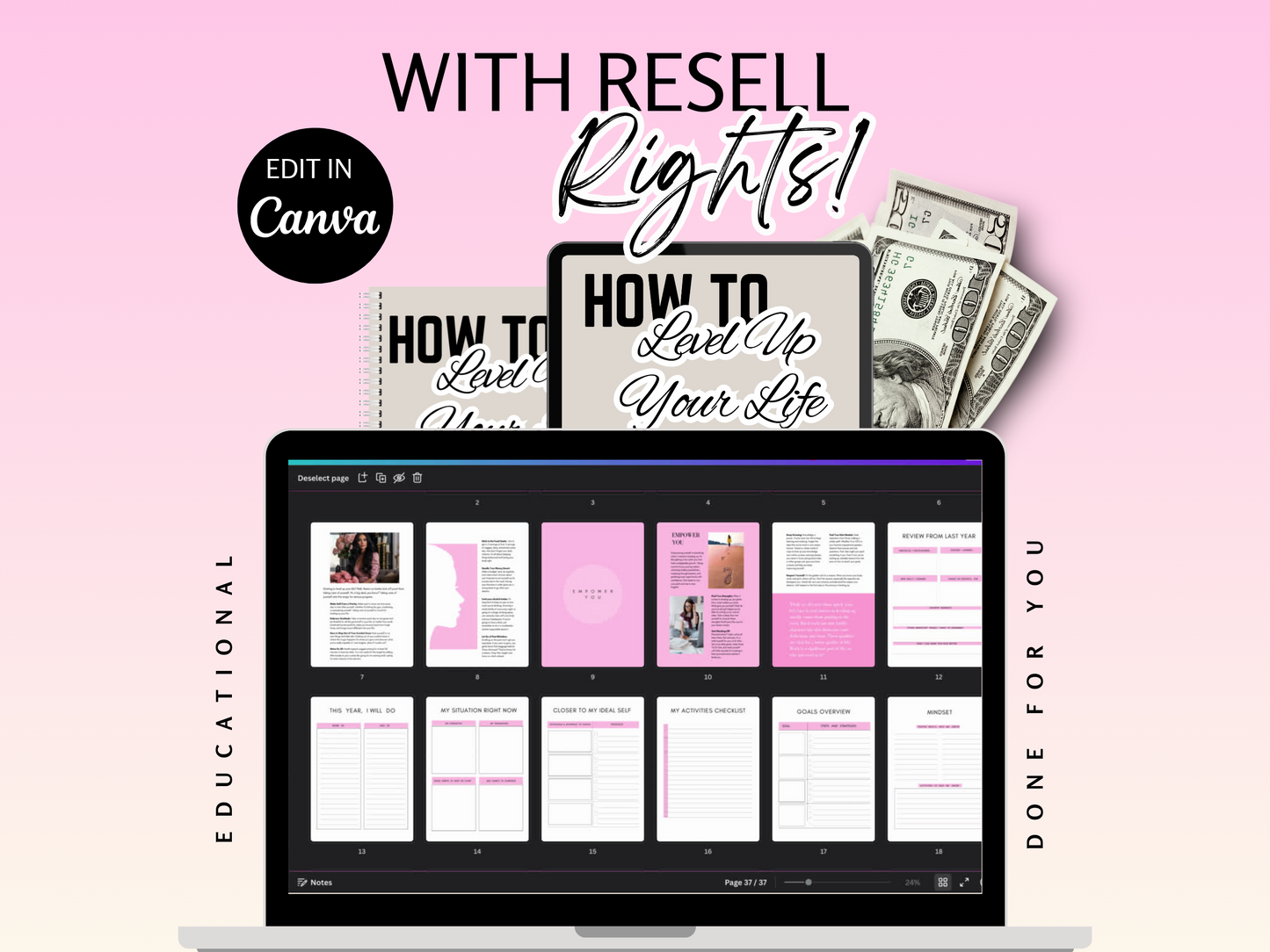 How To Level Up Your Life Ebook & Planner