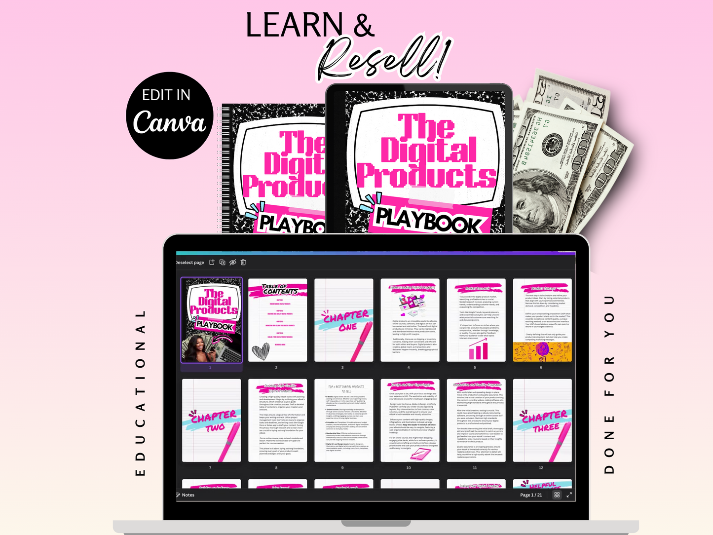 The Digital Products Playbook PLR E-Book