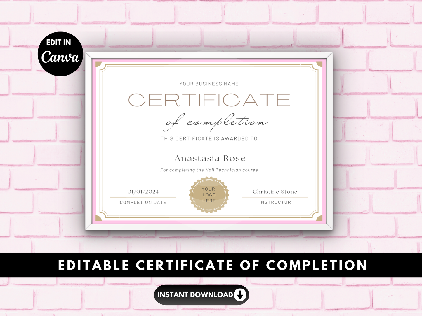 Nail Tech Training Bundle Acrylic + E-File Manuals (Editable)