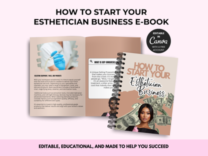 How To Start Your Esthetician Business PLR E-Book