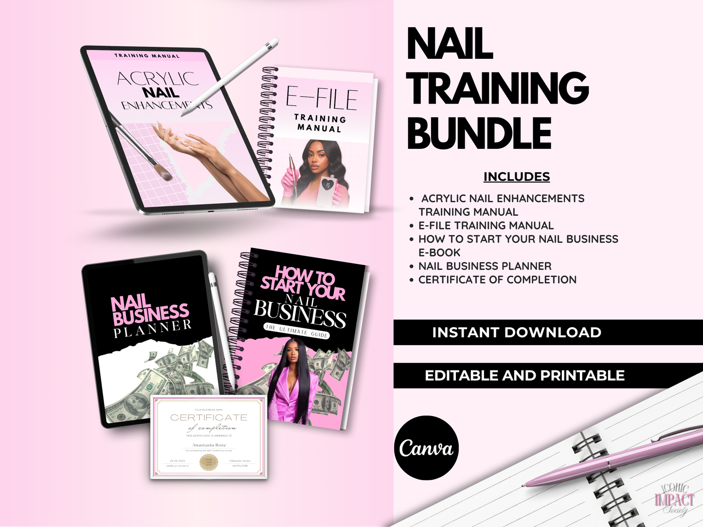 nail-tech-training-bundle-editable-canva-acrylic-e-file-manuals-plr